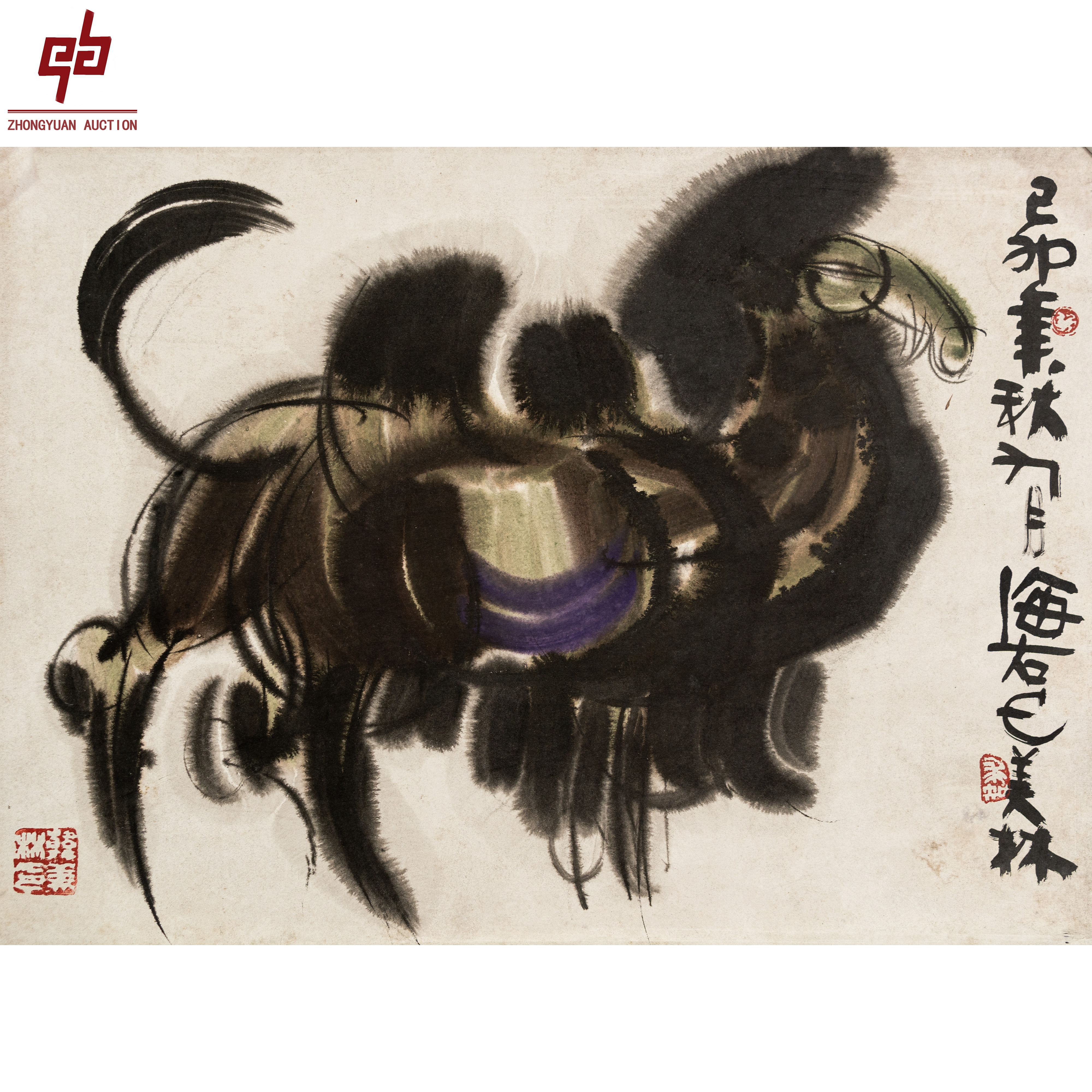 lot2840 韩美林 骆驼 卡纸 39cm*53cm约1.9平尺