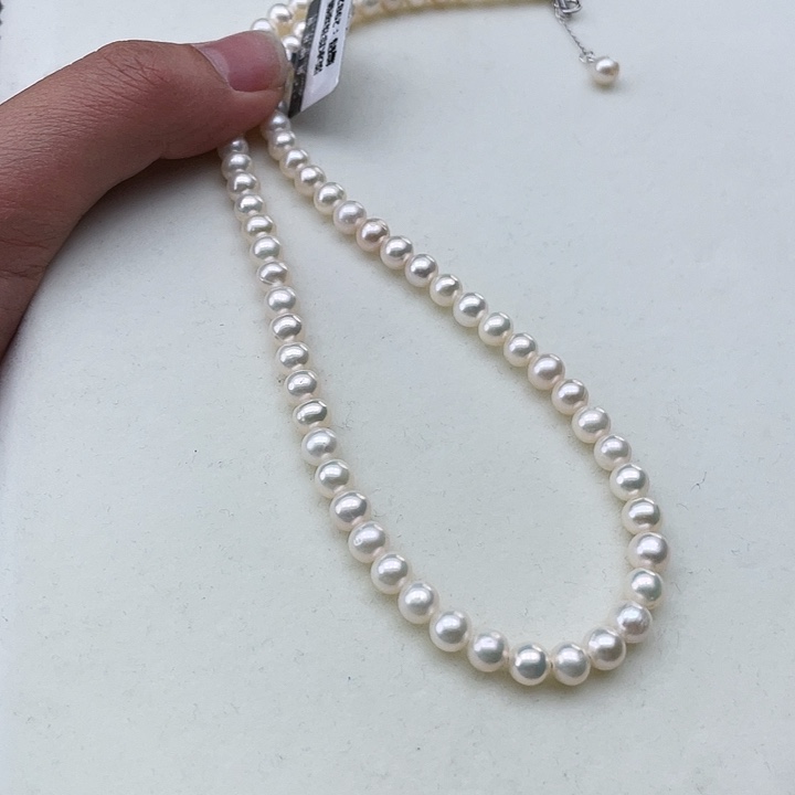 淡水珍珠颈饰未镶嵌卡5炫彩