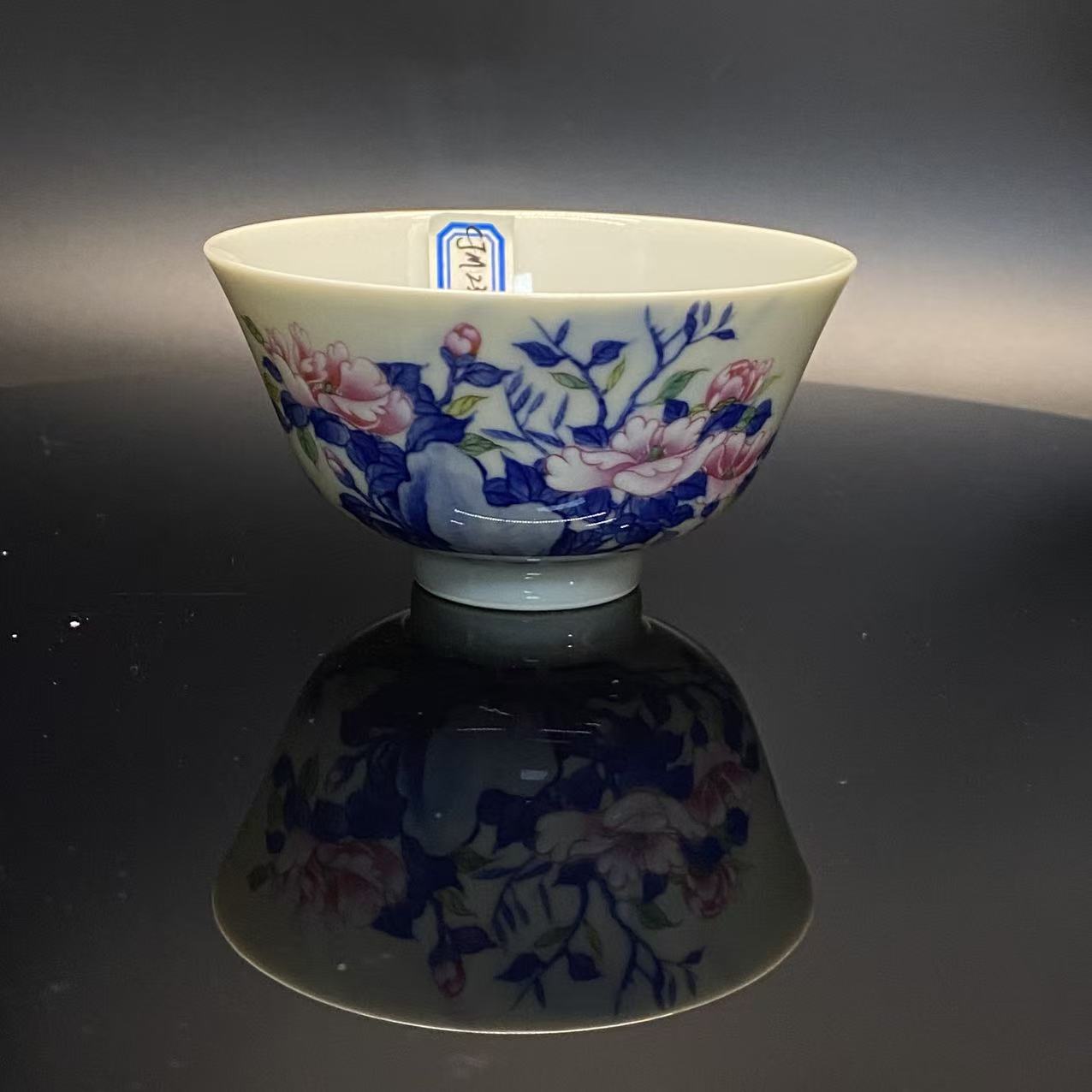 T889  青花加彩茶花杯  CJM233012  