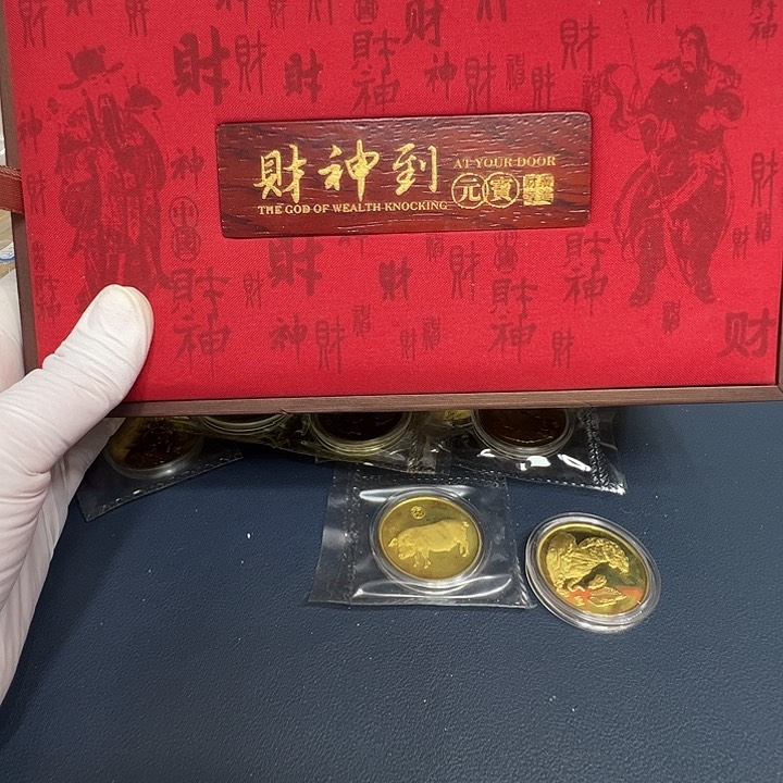 其他普通金属财神银50克元宝 