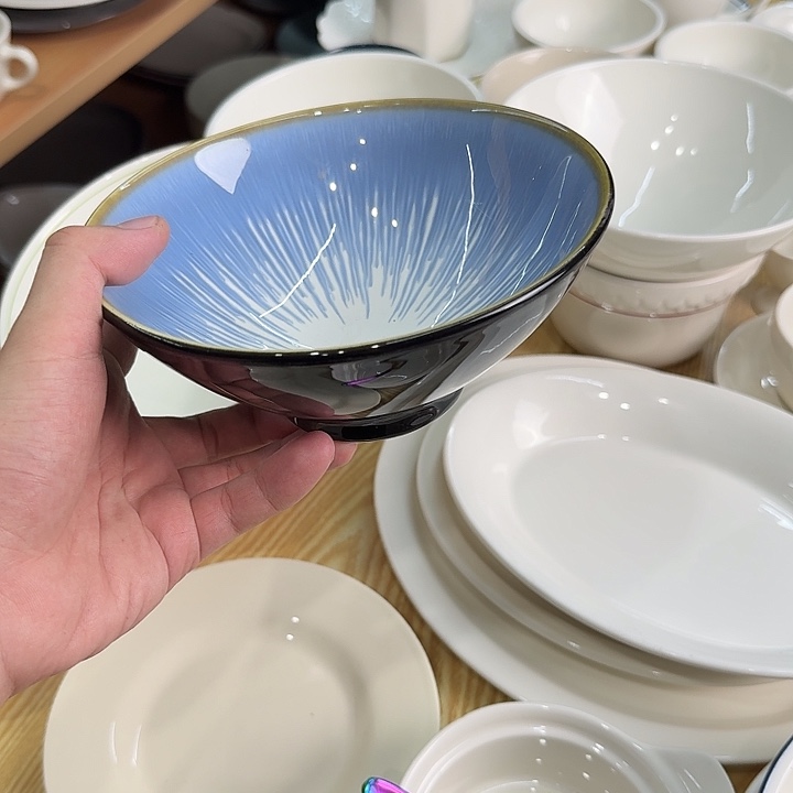 陶瓷流韵7寸斗笠面碗