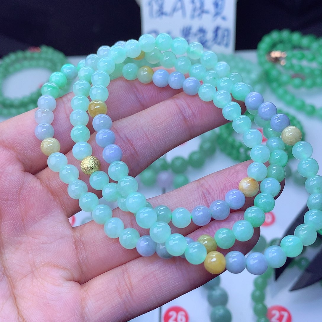 翡翠毛衣链未镶嵌