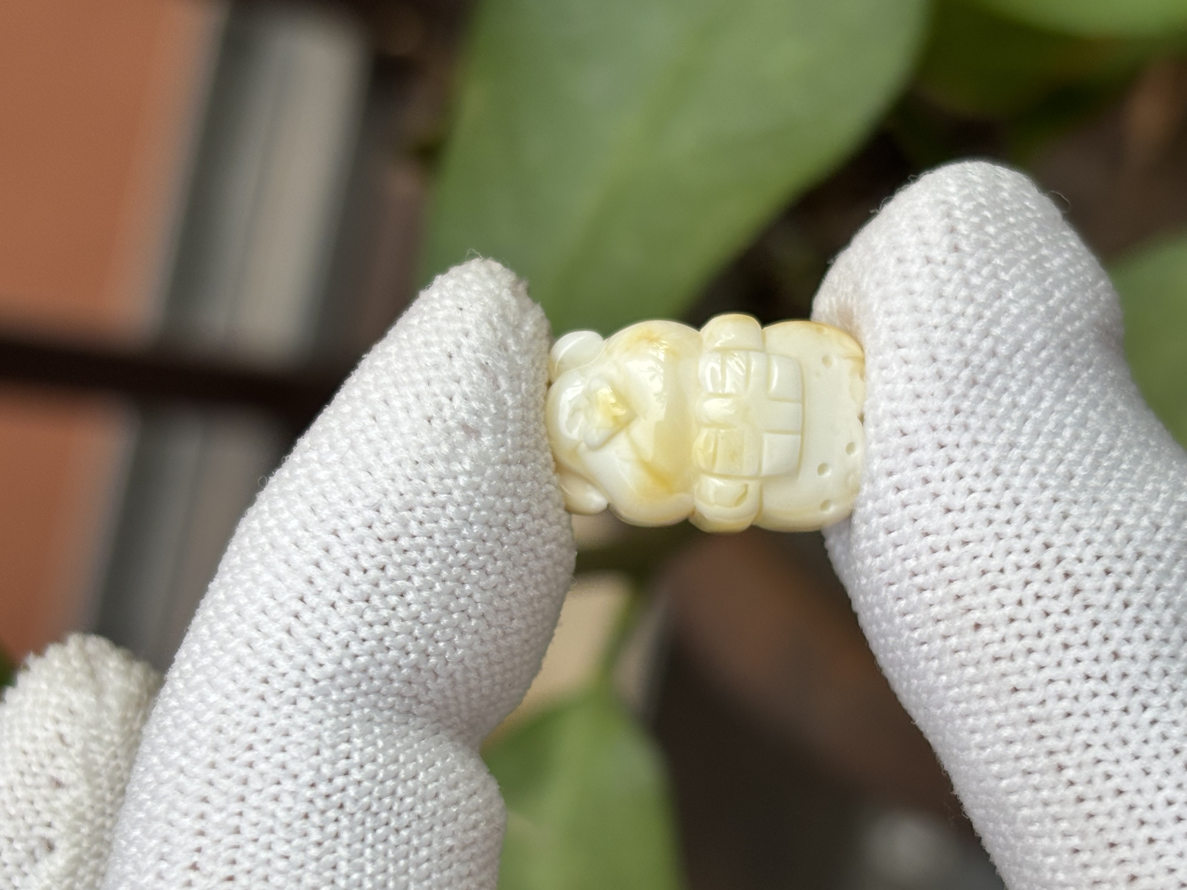 4683天然蜜蜡琥珀小熊配饰11.3x17.5x9.2mm