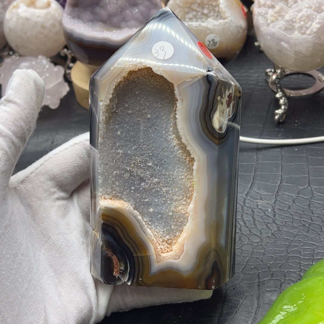 珠宝半成品水晶未镶嵌晶柱46