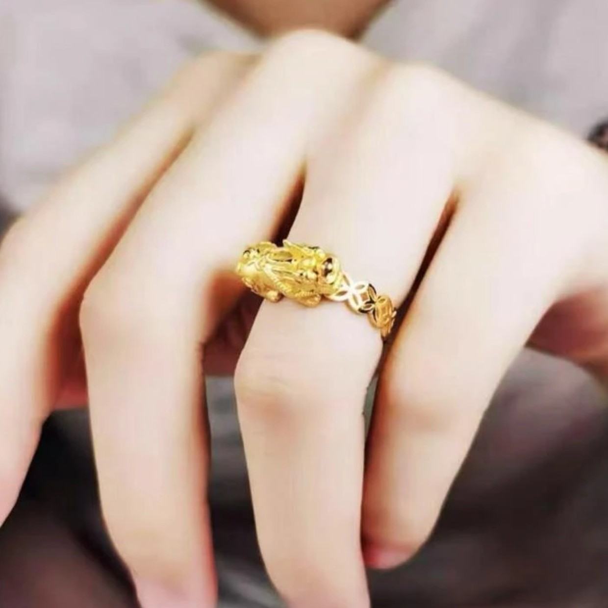 貔貅开口戒指BY160（无礼盒）