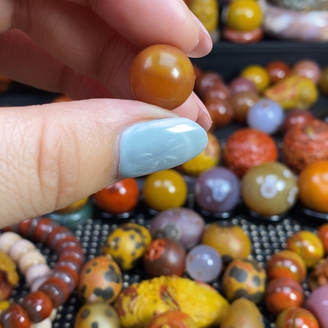 2***棍玛瑙/玉髓未镶嵌单珠