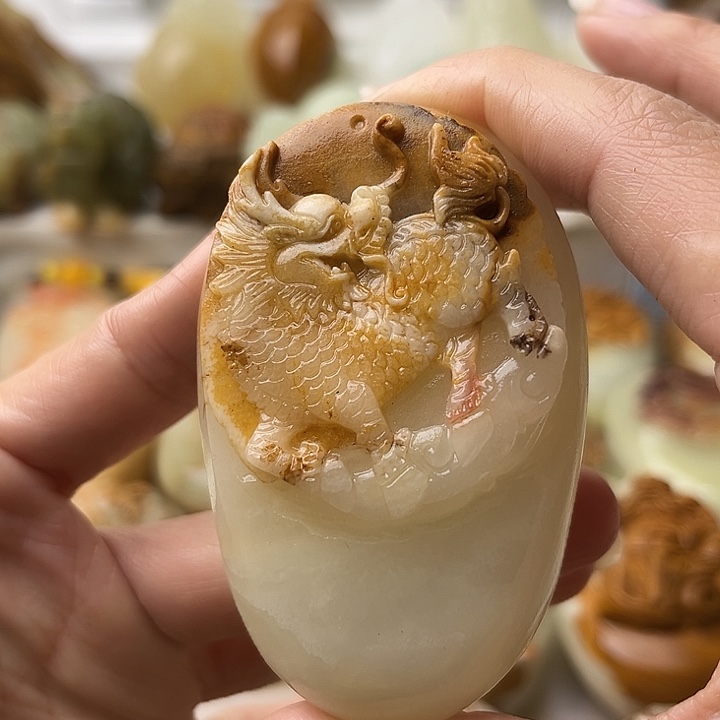 石材古青石不退换麒麟微瑕