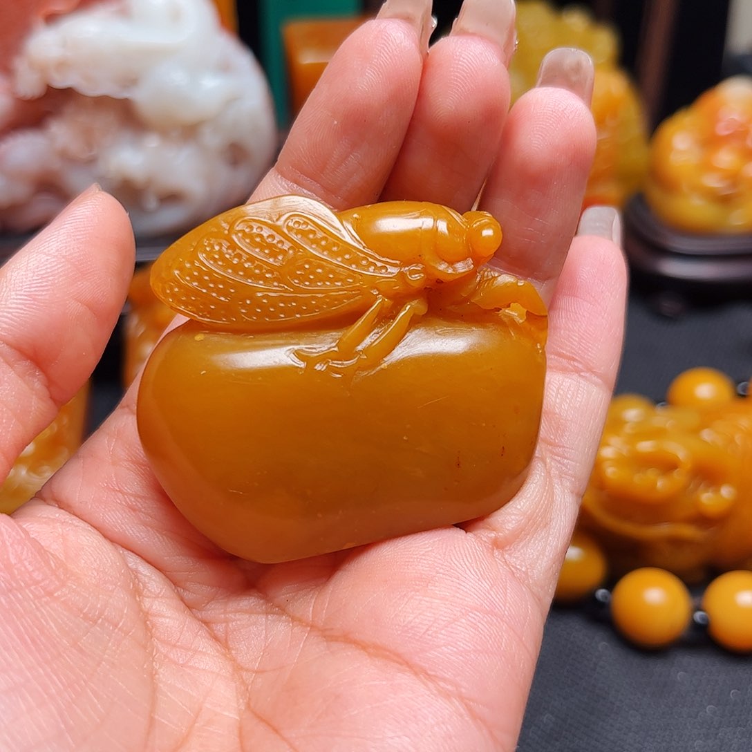 田黄石抖****好石雕石雕石雕