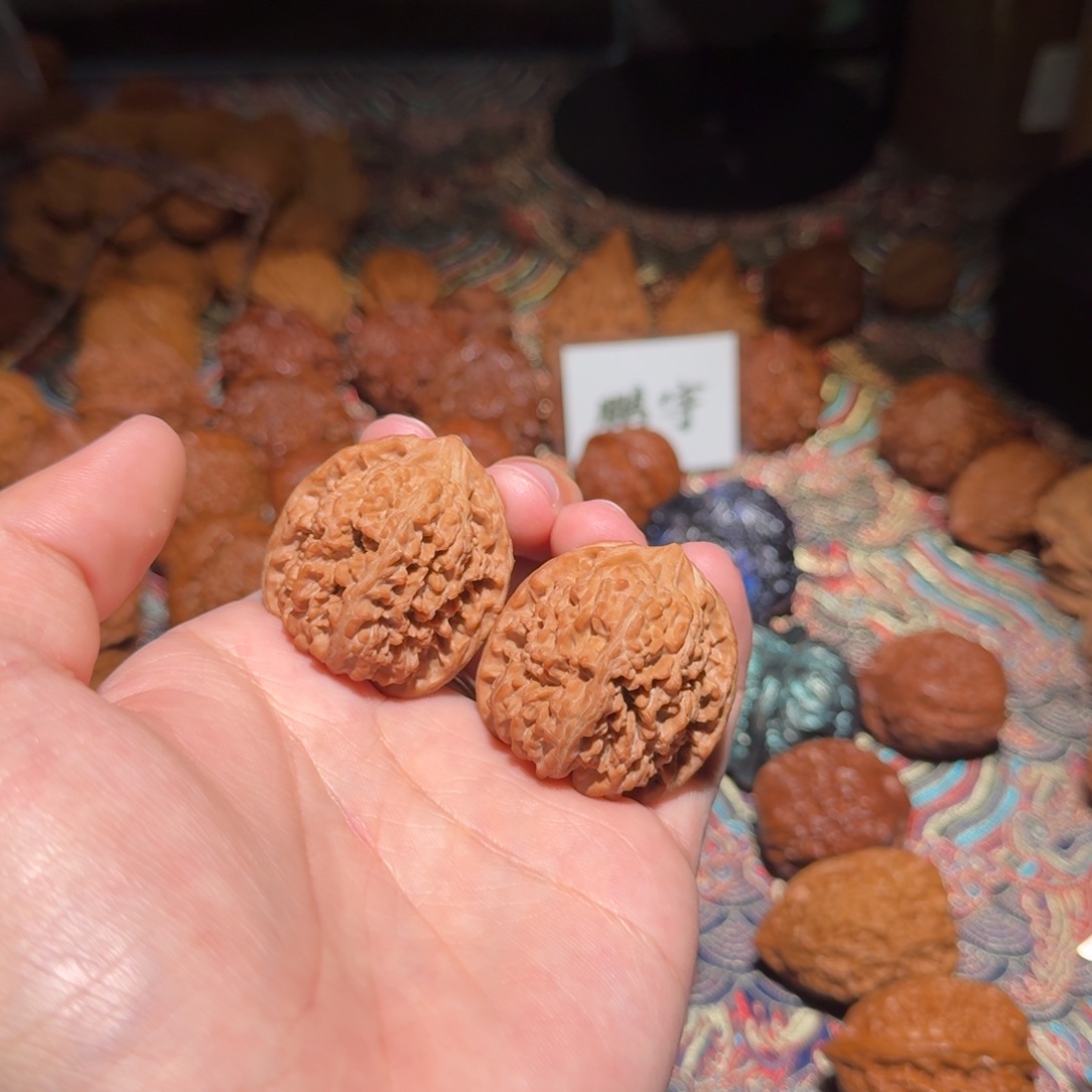 把件核桃2132号35满天星文玩核桃