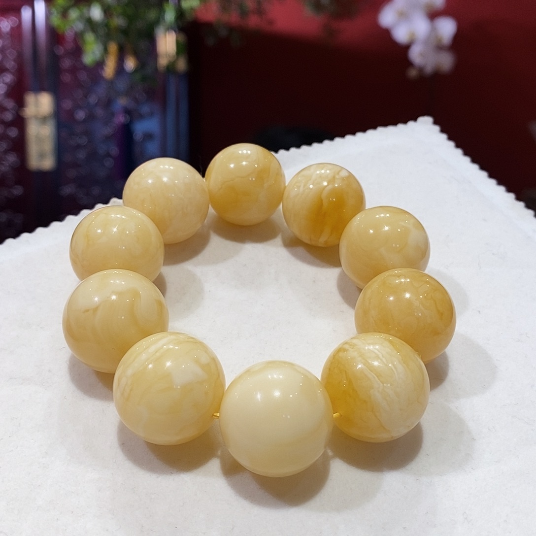 蜜蜡未镶嵌手串蜜蜡