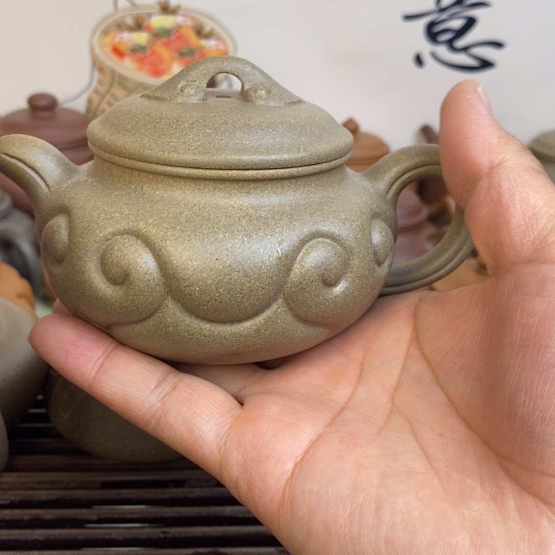 茶壶紫砂气窑仿古如意240毫升左右0添加