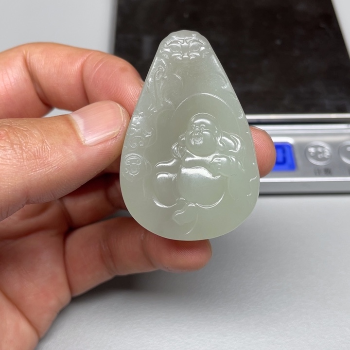 和田玉吊坠(不含链)未镶嵌墨*叔