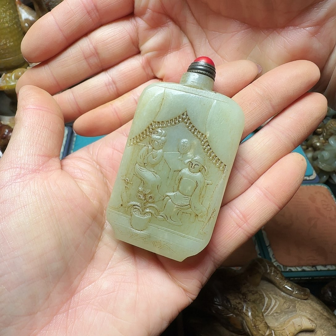 用***3和田玉未镶嵌摆件