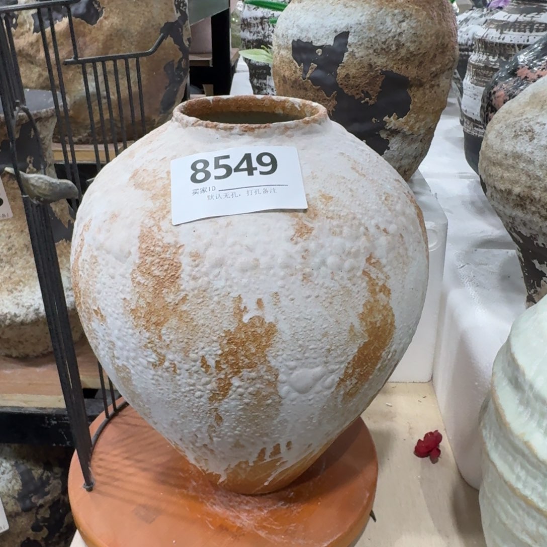 l***n陶摆件景德镇高温花瓶编码8549高33口9默认无孔