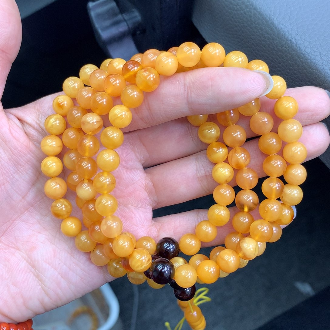 琥珀未镶嵌珠宝奇石7mm➕