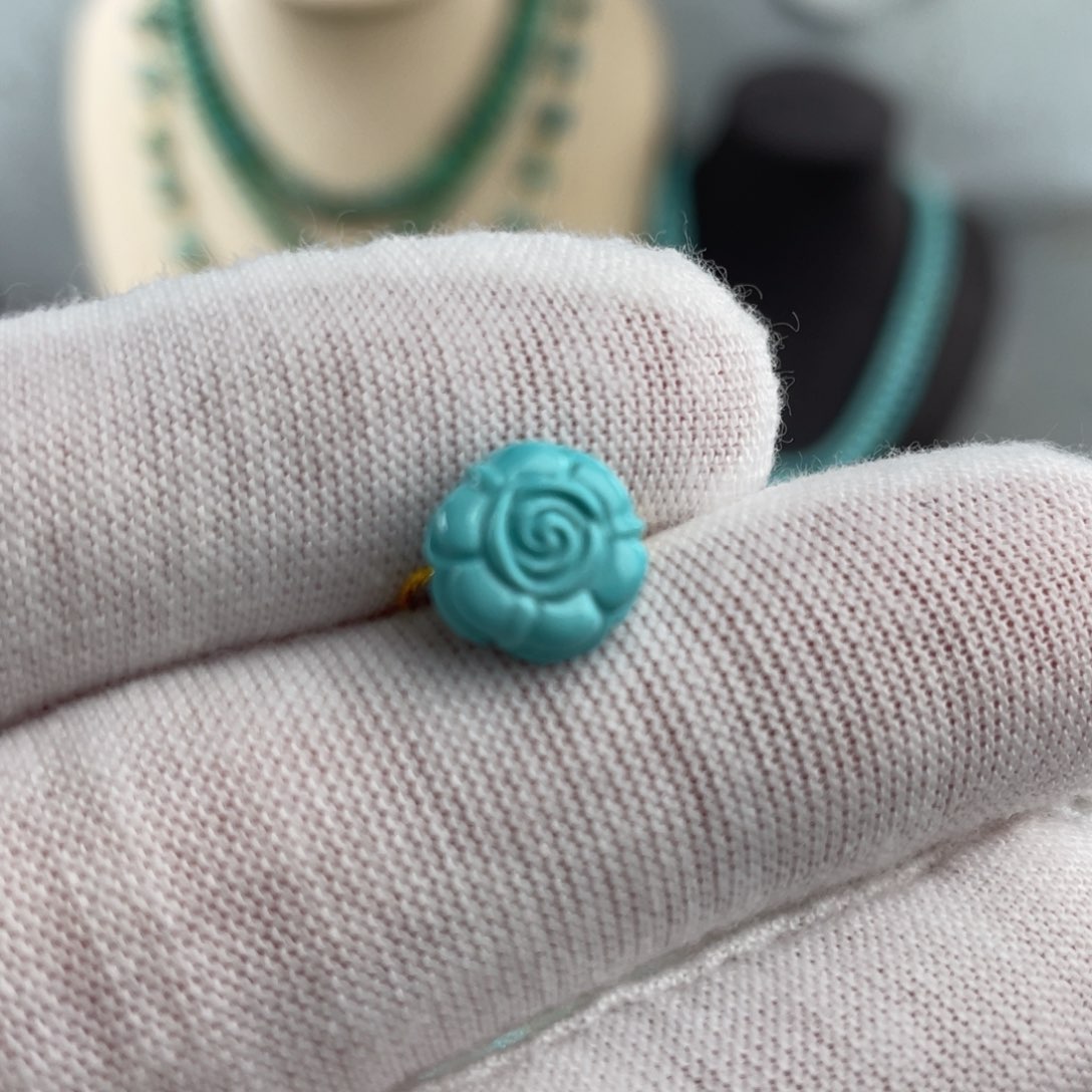 绿松石手链未镶嵌花花