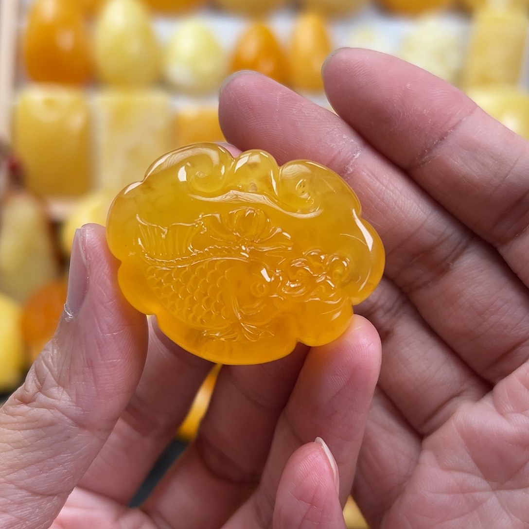 蜜蜡颈饰未镶嵌蜜蜡