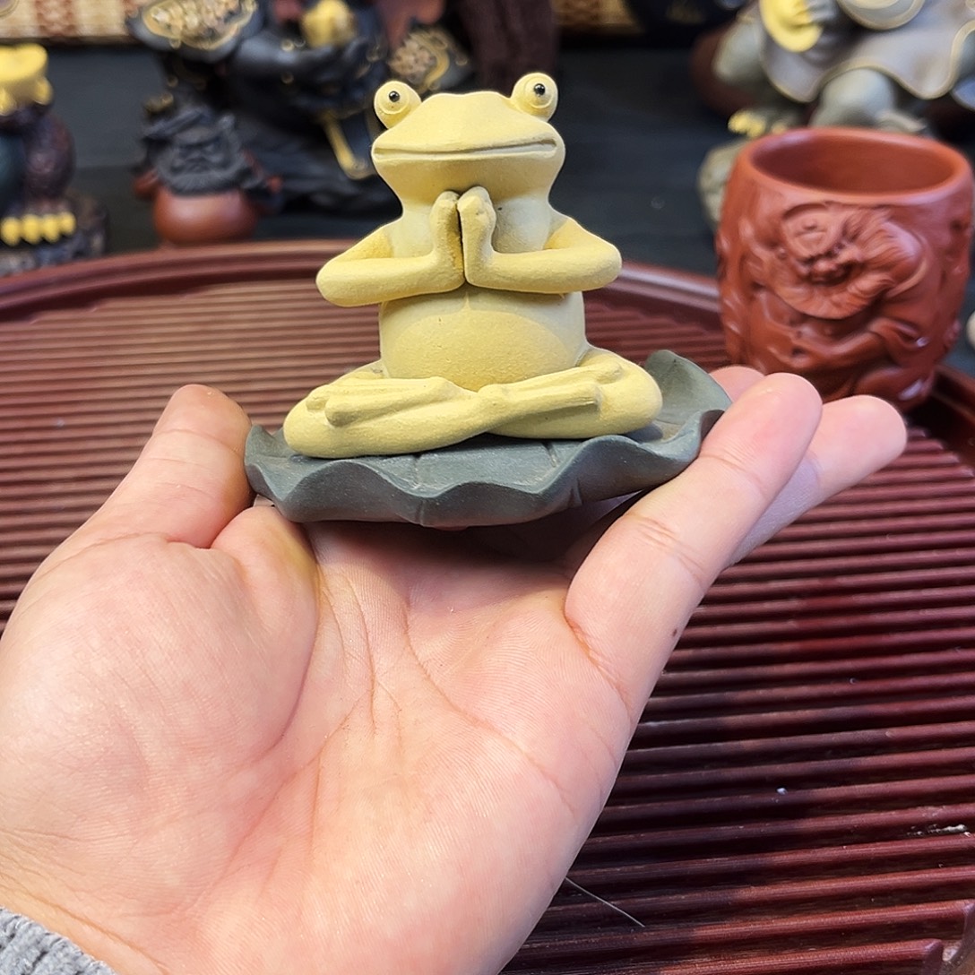 紫砂茶杯高端紫砂杯垫微瑕