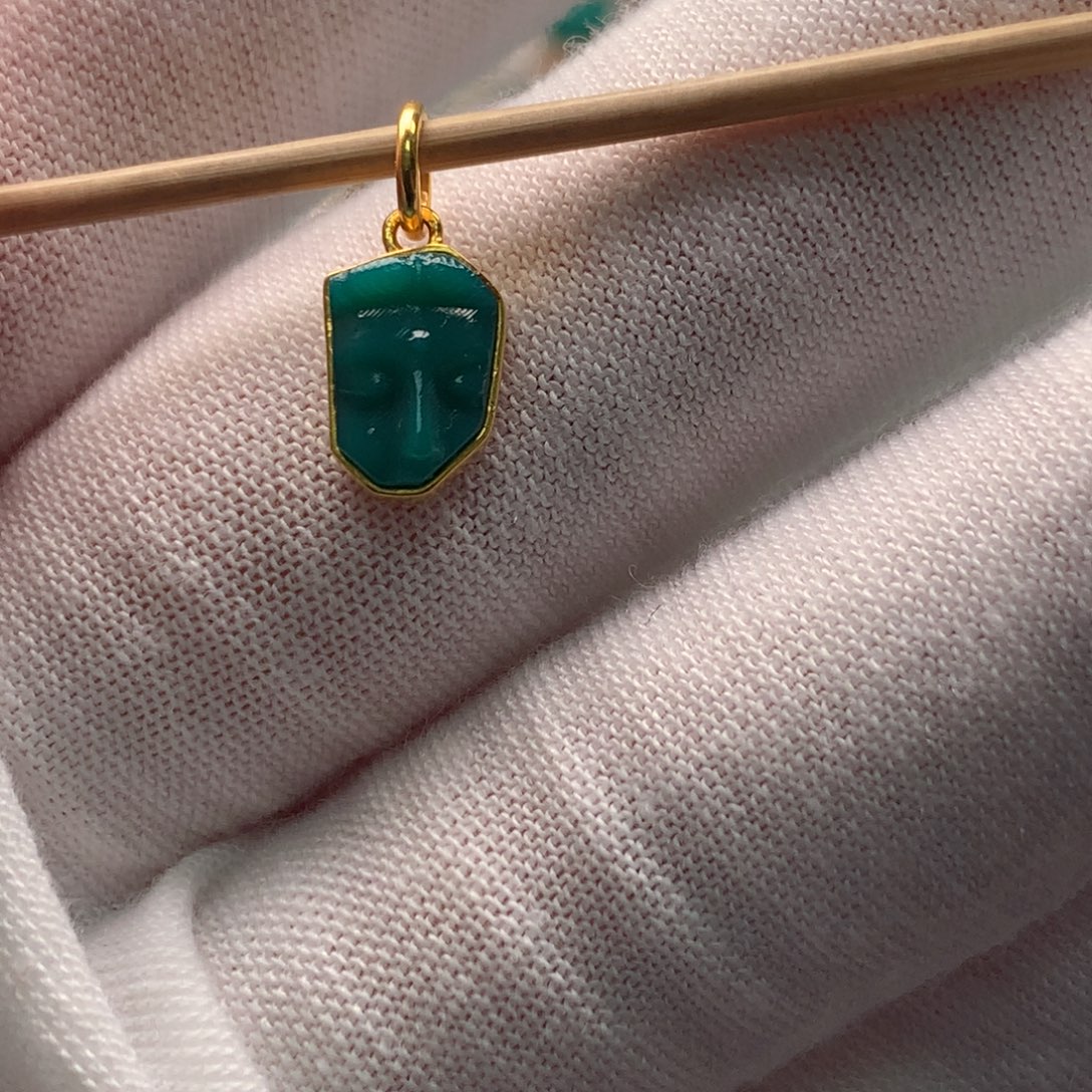 绿松石18K金镶嵌配饰