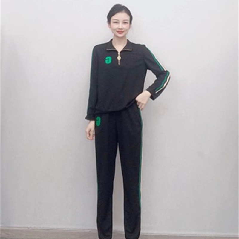 079/D3清仓春秋汉派女时尚休闲外套+休闲运动裤子两件套套裤