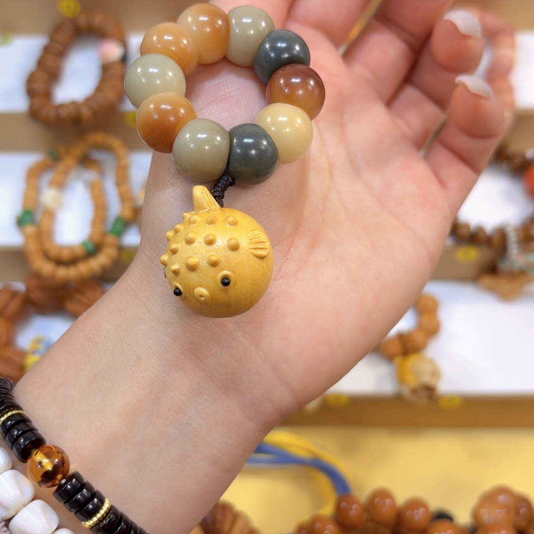 手串星月菩提河豚