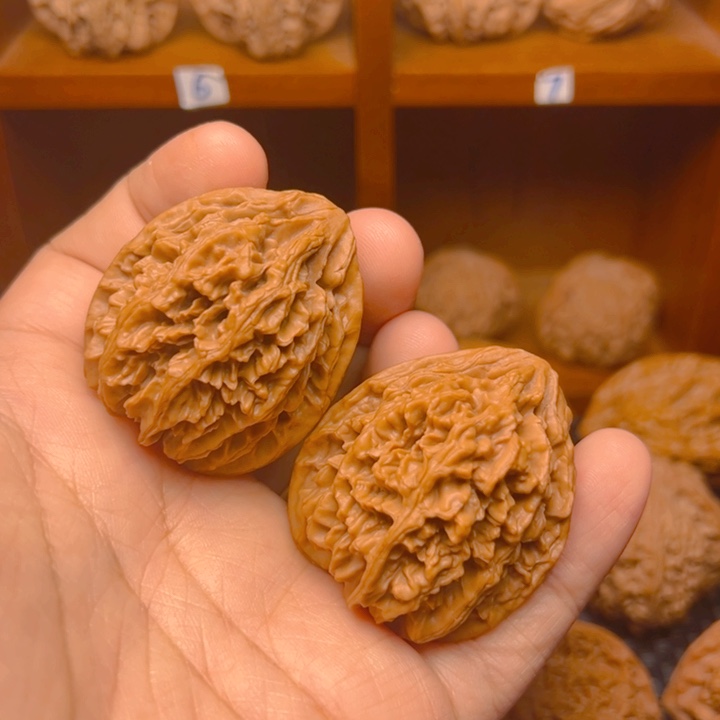 桃核把件39尺全品状元冠