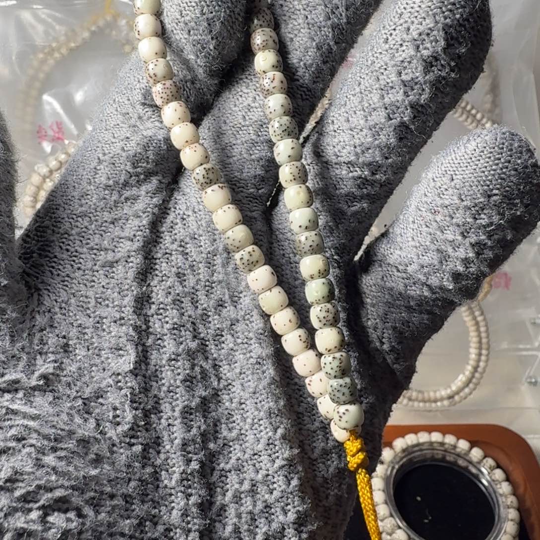 星月菩提把件g****6骨瓷白手持