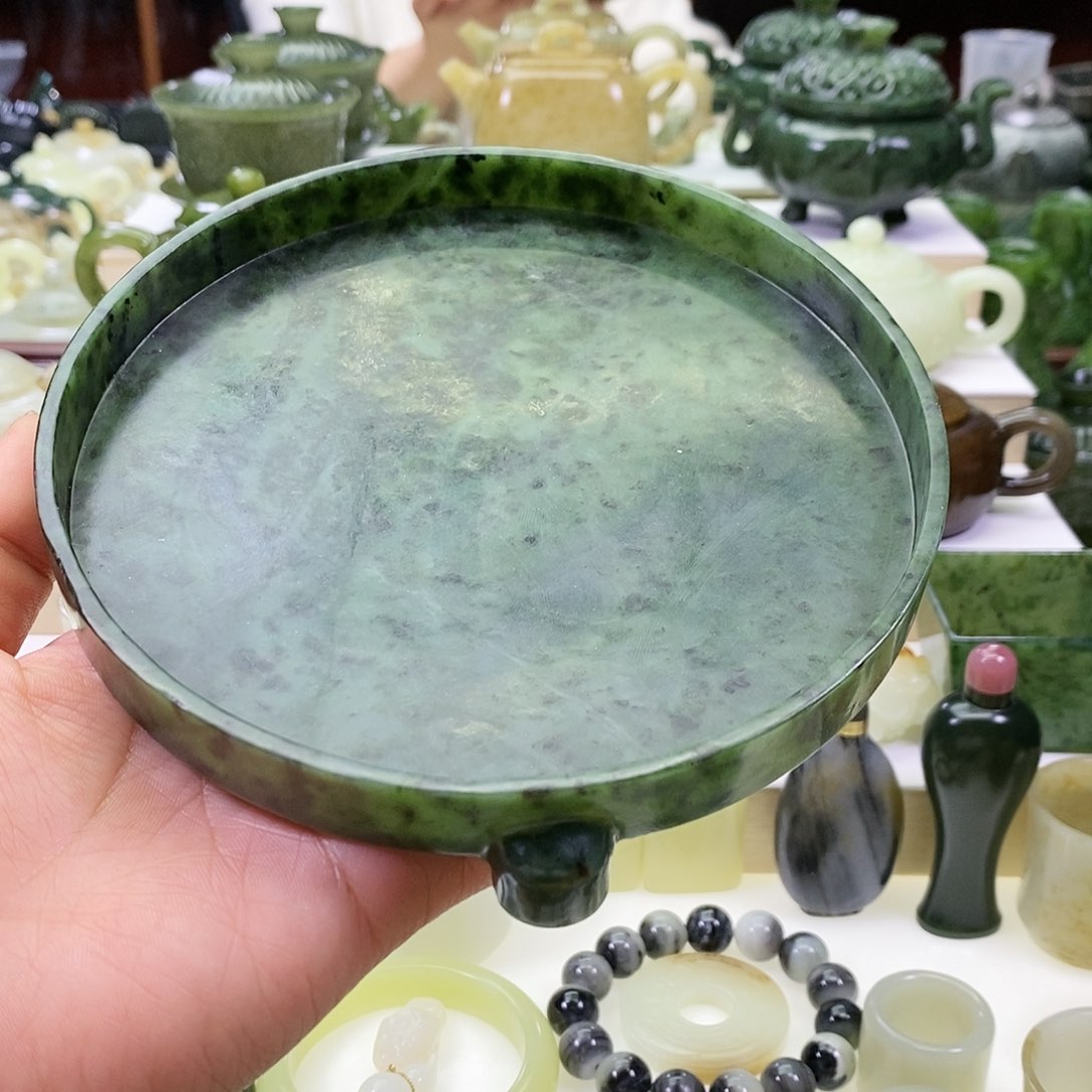 和田玉壶承未镶嵌