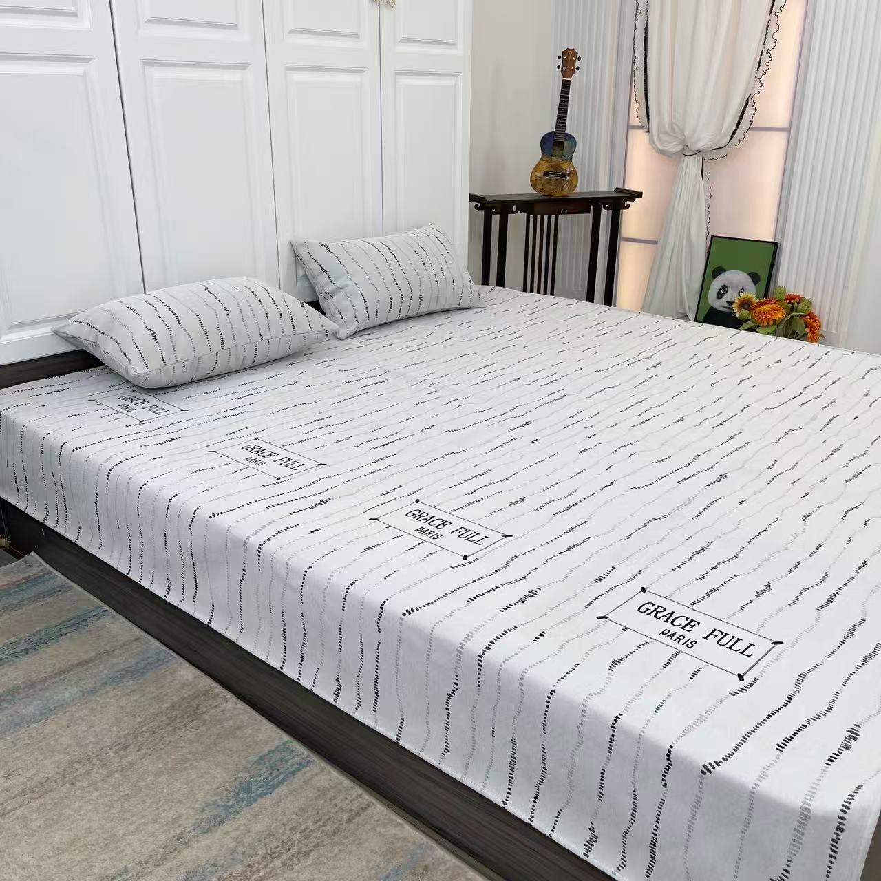 【峻杨品牌】（揽月星河）榻榻米床盖炕盖三件套床单大炕可定做可机洗