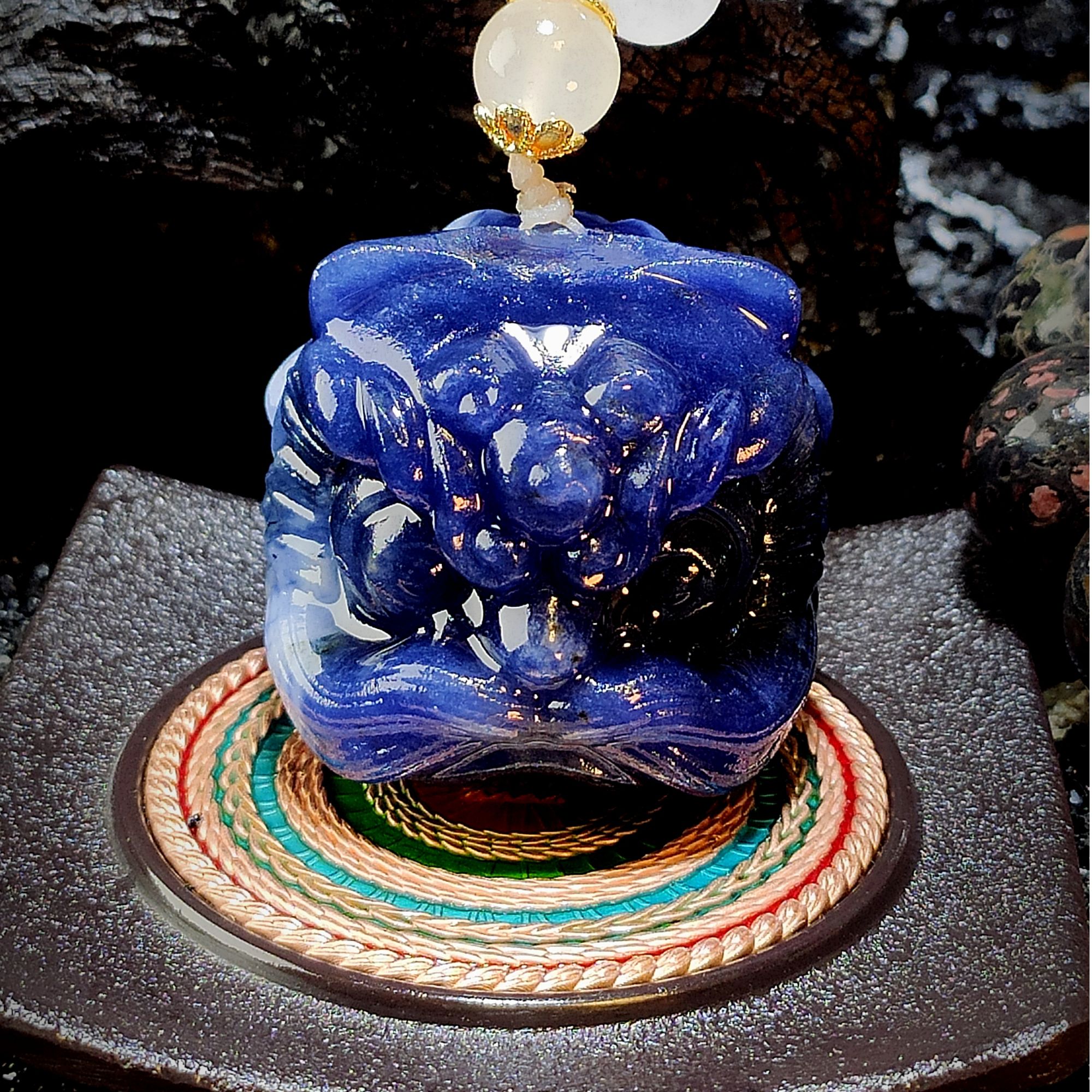 醒狮 国风潮玩创意 手把件 摆件