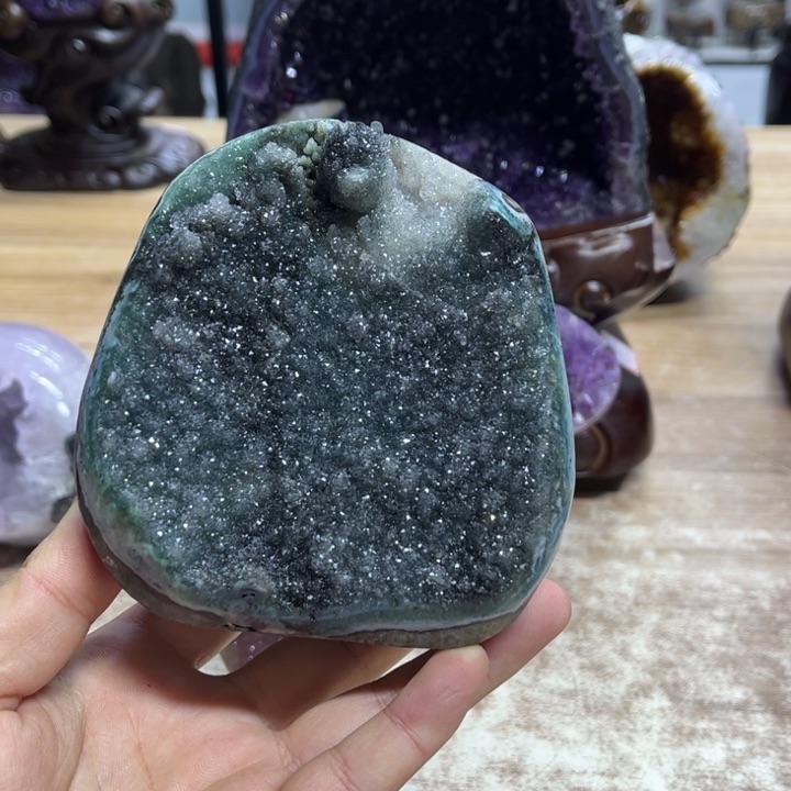 紫晶摆件未镶嵌j*e摆件