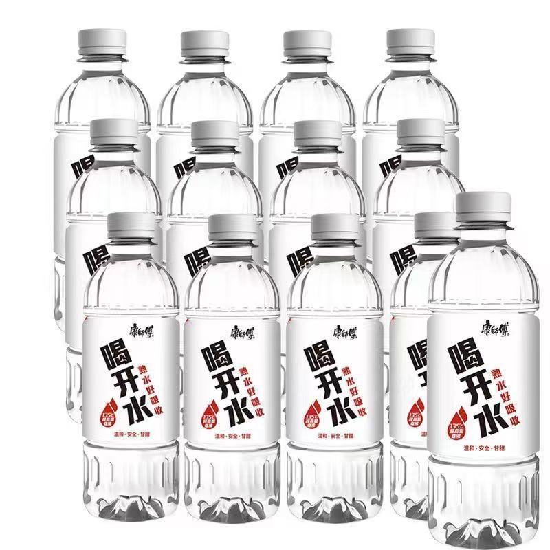 [6瓶】康师傅喝开水熟水380ml温和甘甜饮用水