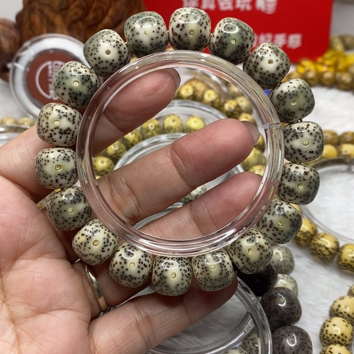 星月菩提手串欢*哥13石玉月朗星稀