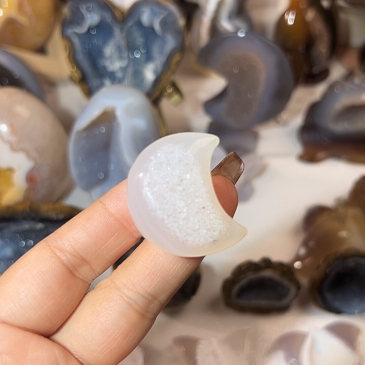 玛瑙/玉髓无未镶嵌月亮