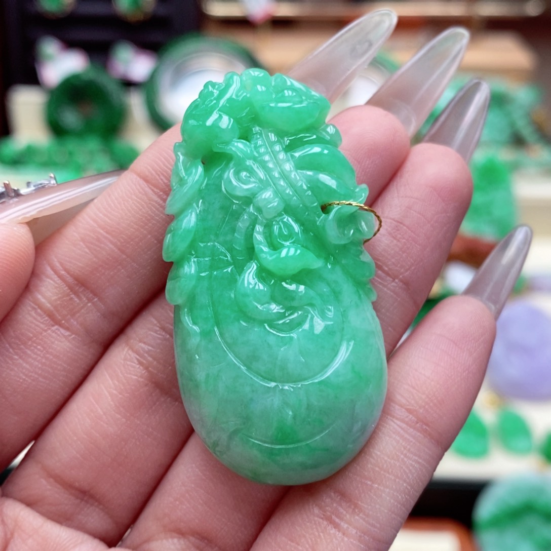 颈饰未镶嵌翡翠翡翠吊坠