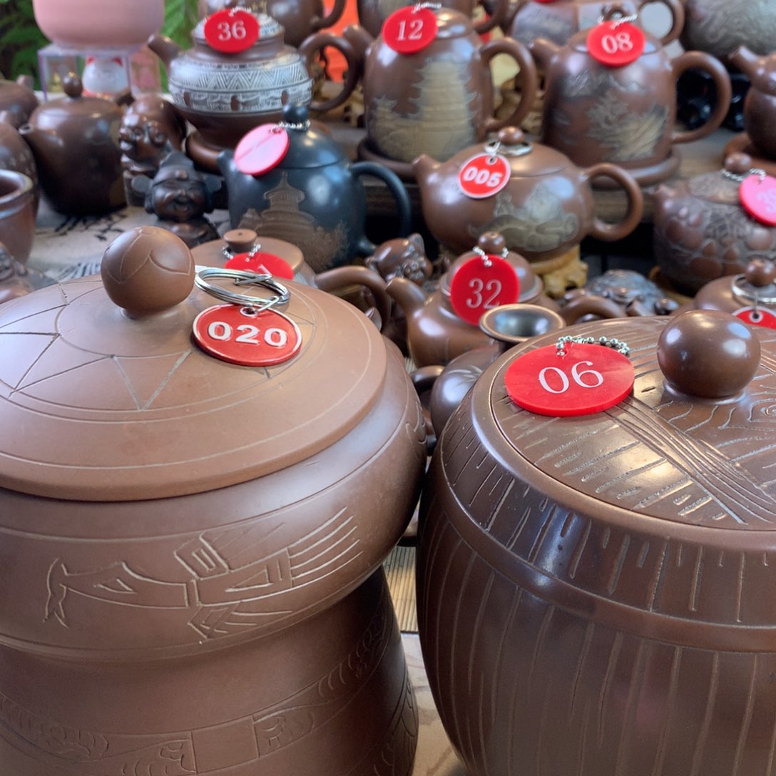 一**静坭兴陶手工制作茶叶罐