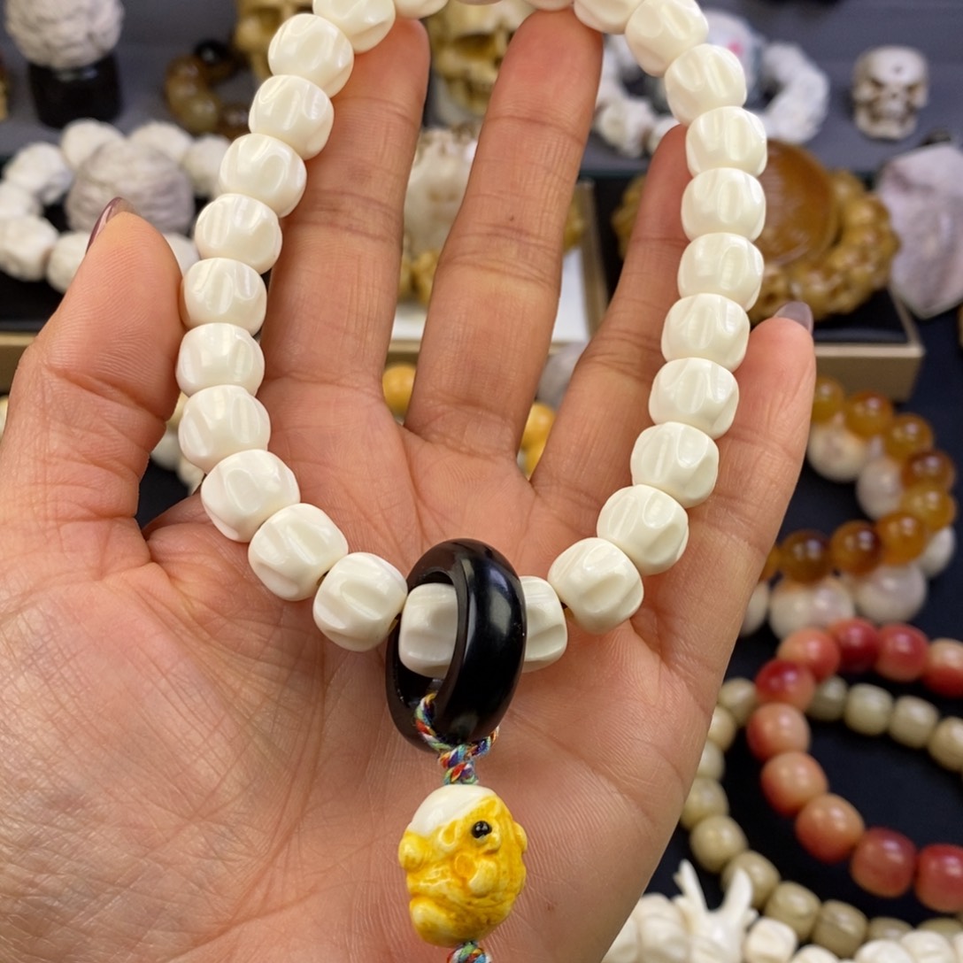 鹿骨把件好看好玩