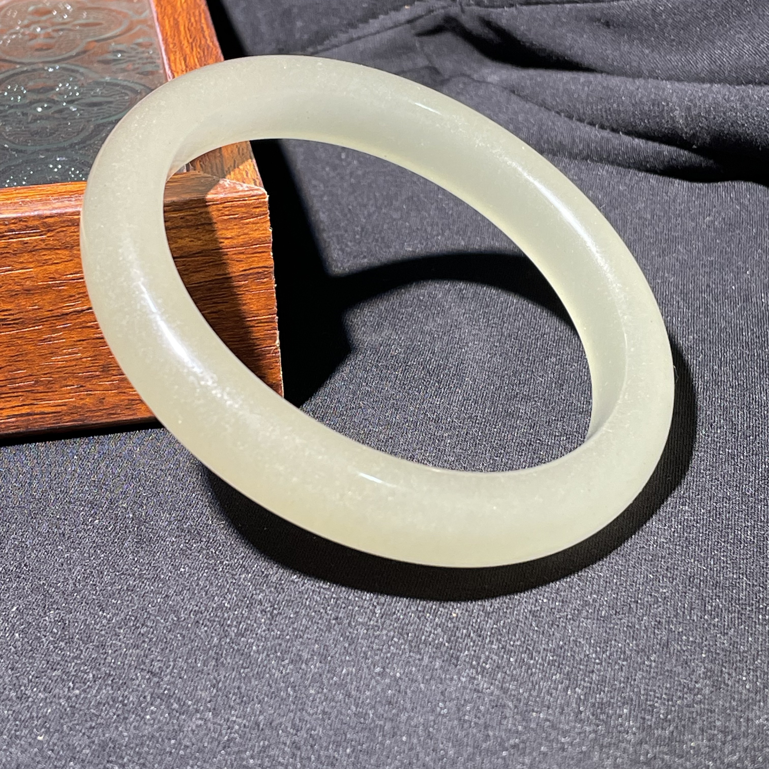 【微瑕】纯天然东陵玉手镯玉镯高冰美人条手镯（直播间选款）