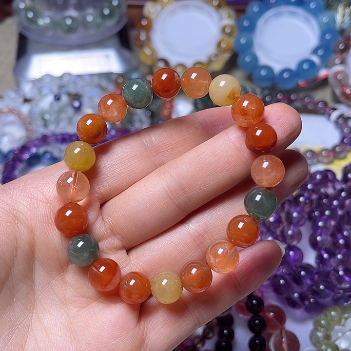 手链未镶嵌水晶彩兔毛