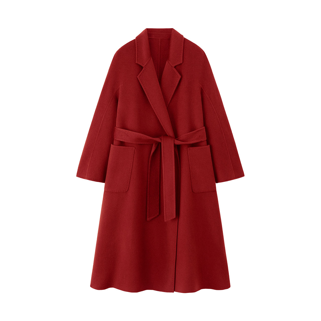 经典浴袍100%山羊绒长款大衣外套CR24159