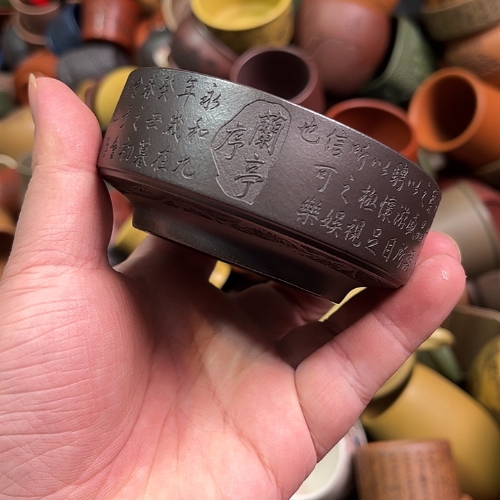 紫砂茶杯全手工紫砂主人杯