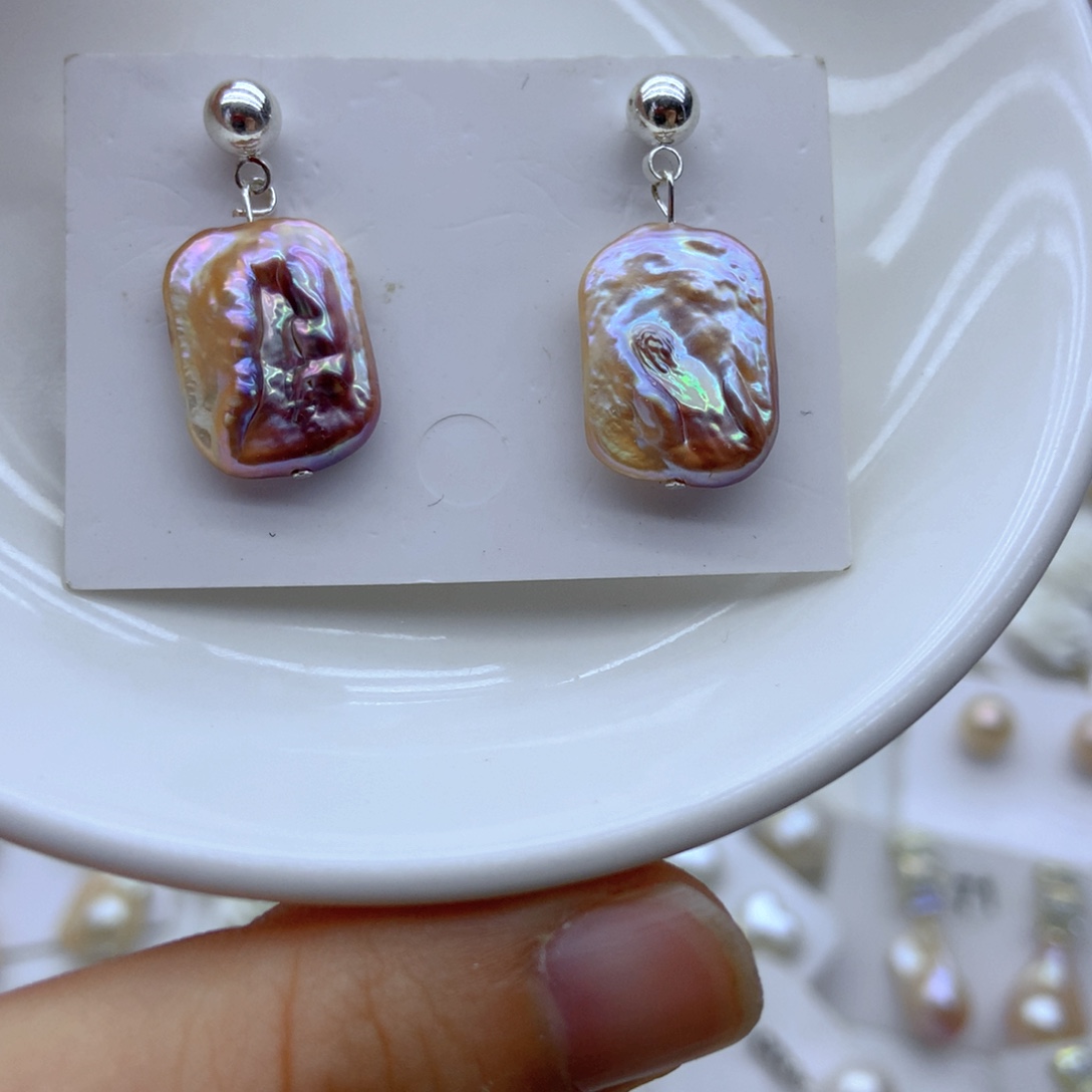 淡水珍珠未镶嵌耳饰