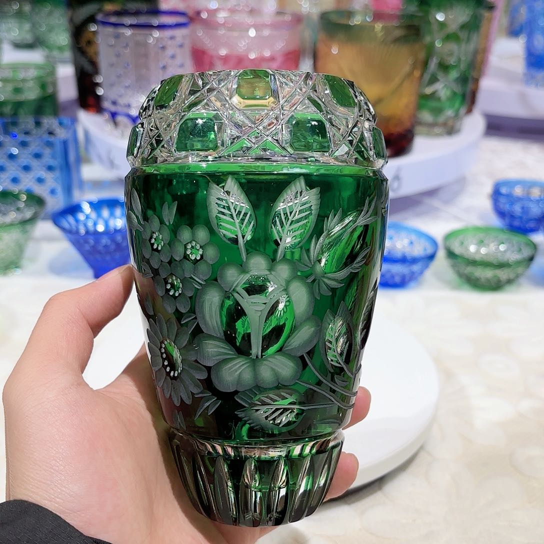 水晶杯水晶花瓶果盘通宝工艺品