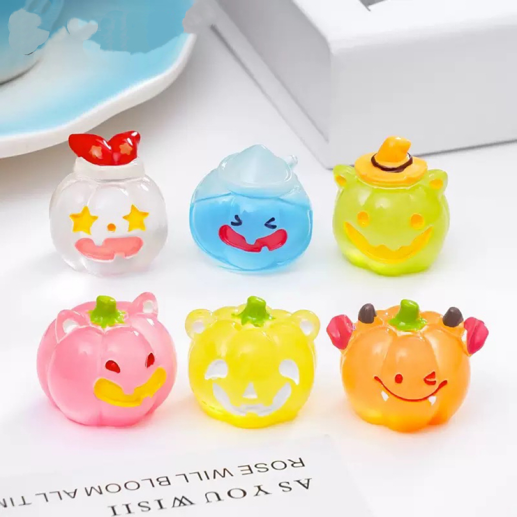 【对对碰】万圣节夜光恶魔小丑南瓜diy装饰品挂配件车载桌面摆件