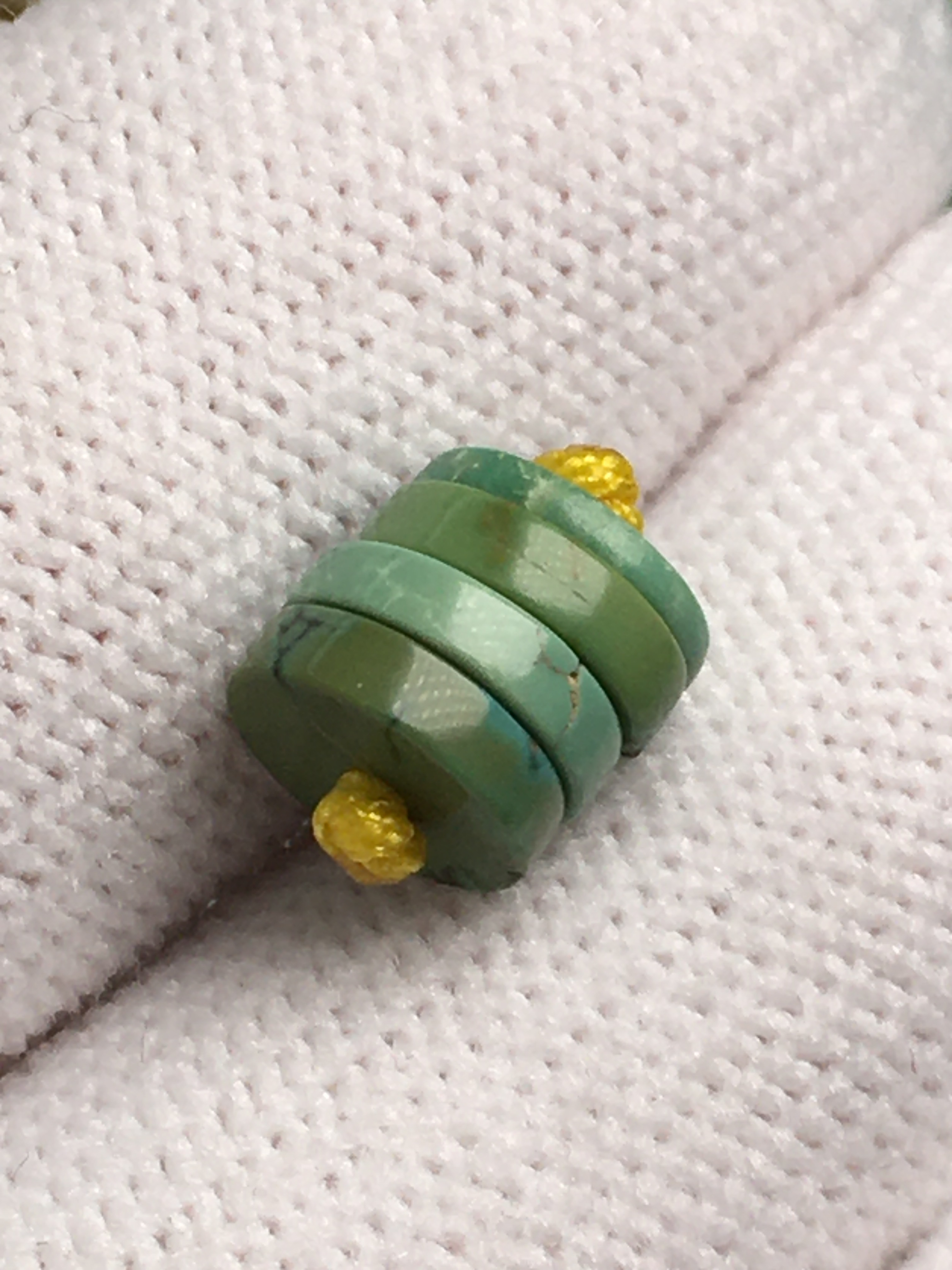 天然原矿绿松石隔片做锁骨项链吊坠挂件吊坠搭配