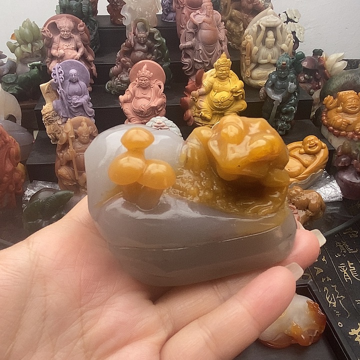 石英质玉未镶嵌吊坠(不含链)