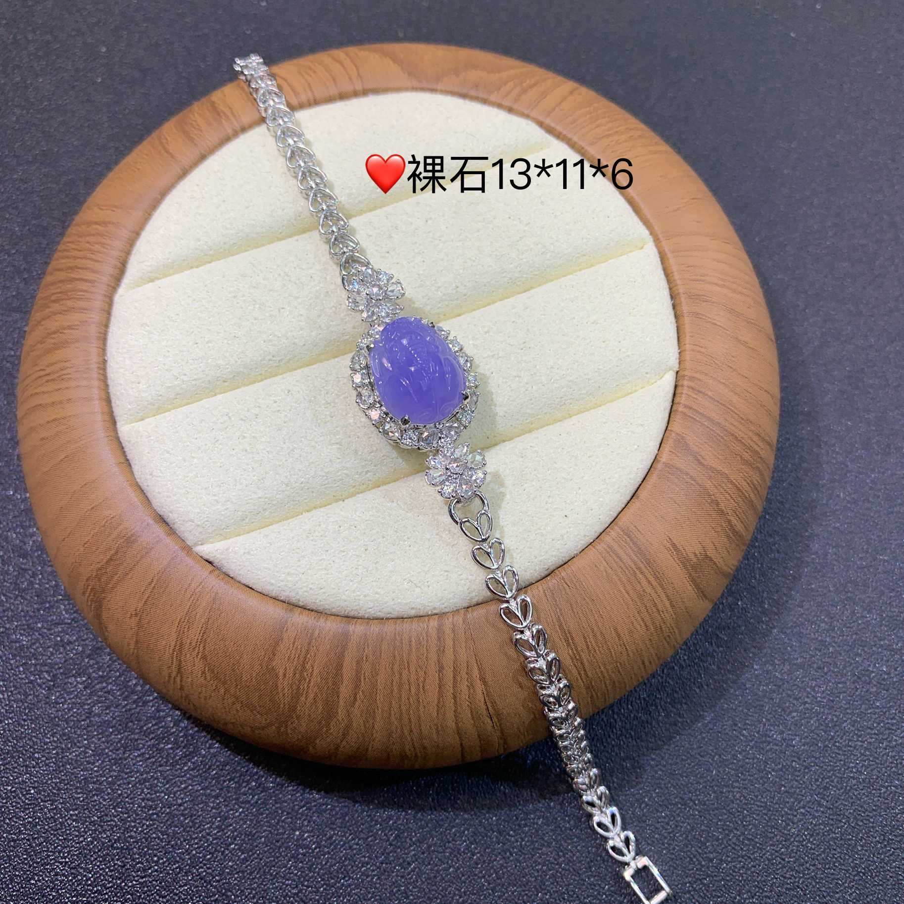 高货推荐·18K金冰种浓紫貔貅翡翠玉石缅A吊坠手链两用款气质时尚