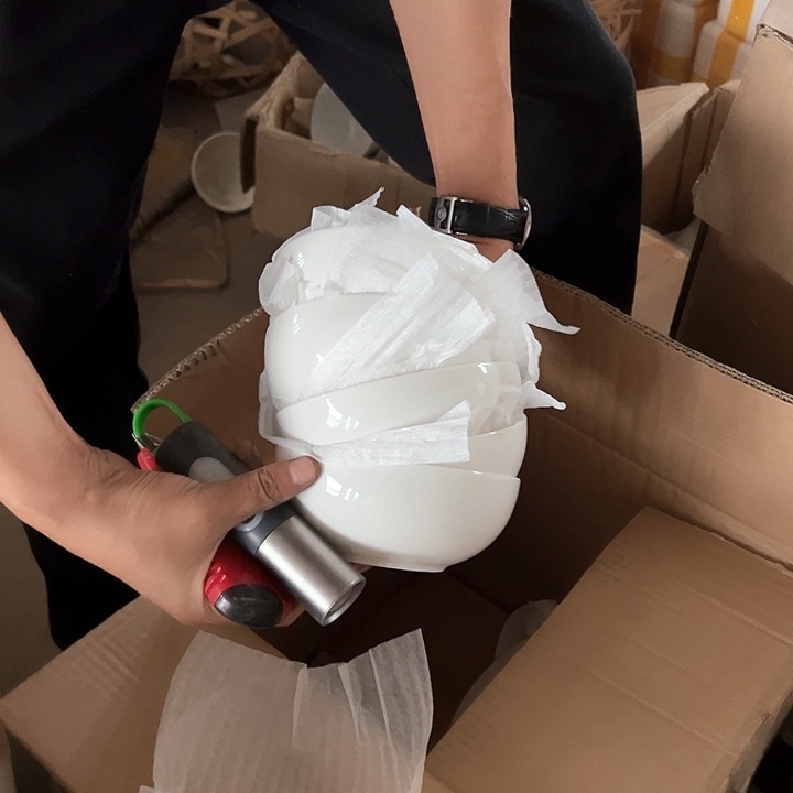 微瑕不退不换不补发 纯白5.5英寸碗6只