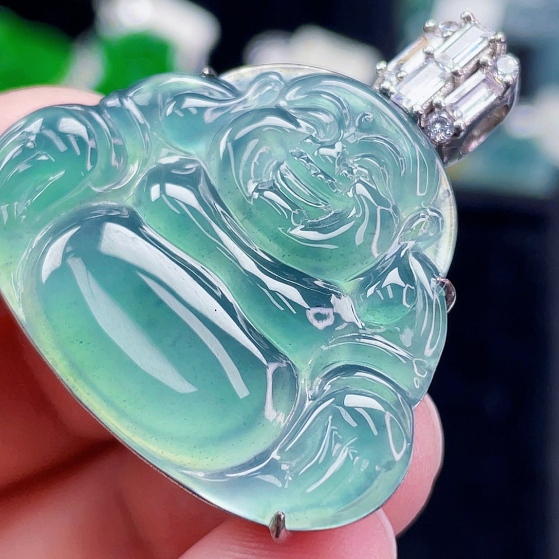 翡翠未镶嵌颈饰567