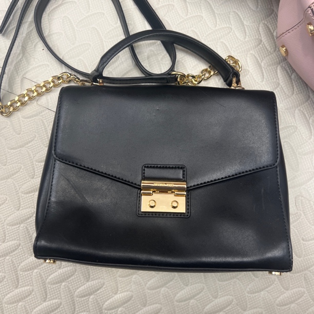 99新 MICHAEL KORS/迈克高仕 黑色肩带手提斜挎包